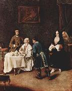 Pietro Longhi Besuch bei einem Lord china oil painting reproduction